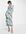 Midi-jurk met blote schouder, bandjes en gerimpelde details in felle bloemenprint-Veelkleurig