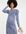 Mamalicious Maternity - Mini-jurk met volumineuze mouwen in blauw met acid wash