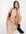 Elvira - Midi-jurk met pofmouwen in beige-Neutraal