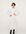 Maxi-jurk met ballonmouwen en strikdetail in crème-Neutraal