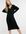 Emilia - Gebreide midi jurk met strik in zwart