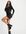 Missy Empire - Exclusives - Mini-jurk met ritsen en lange mouwen in zwart