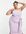 ASOS DESIGN Curve - Midi-jurk met blote schouder en geknoopte zijkant in lila-Paars