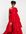 Exclusives - Lange jurk met blote schouder in rood