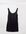 Satijnen mini jurk met lage ronde hals in zwart