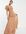 ASOS DESIGN Tall - Lange jurk met gedraaide voorkant en satijnen stippen in taupe-Bruin