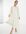 Aster - Midi jurk met lange mouwen en print van bryonia bloesem-Geel