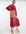 Maxi jurk met ballonmouwen en contrasterende panelen-Roze