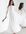 Iris - Lange trouwjurk met lange mouwen, kanten lijfje en geplooide rok-Wit