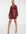 Mini blazerjurk versierd met lovertjes in bordeaux-Rood