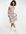 Midi-jurk met gestrikte taille, volant en bloemenprint-Paars