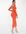 Bodycon maxi jurk met lage rug in roestbruin-Oranje