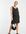 Pieces - Zwangerschapskleding - Rechtvallende mini jurk met fijne bloemenprint in zwart-Meerkleurig
