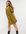 Aangerimpelde mini jurk in geschetste dierenprint-Geel
