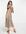 Midi jurk met gestrikte achterkant in gemixte gingham ruit-Bruin