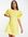 Mini jurk met open achterkant in geel