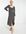 Rosie - Midi jurk in zwarte stippenprint
