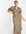 Lindos - Lange jurk met knoopjes en luipaardprint-Bruin