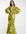 ASOS DESIGN Petite - Schuin uitgesneden, lange jurk met blousonmouwen en grote bloemen-Veelkleurig