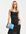 Parisian Tall - Satijnen midi jurk met camibandjes en gedrapeerde halslijn in zwart