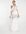 Bruidskleding - Cami jurk met versiering en blote schouder in wit