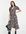 Midi-jurk met pofmouwen en bloemenprint-Veelkleurig
