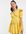 ASOS DESIGN Petite - Nette mini-jurk van dobbystof met overslag en kanten inzetstukken in mosterdgeel