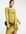 ASOS DESIGN Tall - Midi jurk met lange mouw, blote schouder en gestrikte voorkant in olijfgroen