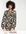 Inspired - Aangerimpelde mini-jurk met knopen, opvallende kraag en bloemenprint-Veelkleurig
