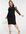 ASOS DESIGN Curve - Midi jurk van mesh met blote schouders en zichtbare contournaden in zwart