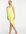 ASOS DESIGN Petite - Midi-jurk met ingestopte overslag en bandeau-bovenkant in geel