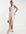 Bruidsmeisjes - Maxi jurk van chiffon met overslag en gedrapeerde voor- en achterkant in lichtbeige-Bruin