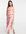 Midaxi-jurk met lange mouwen en vlekkenprint in contrasterende pasteltinten-Meerkleurig