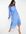 Midi jurk met chiffon mouwen in blauw-Veelkleurig