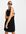 Mouwloze jersey mini-jurk van biologisch katoen in zwart