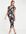 Flounce Maternity - Eenvoudige jersey mini-jurk met kapmouwtjes in donkere bloemenprint-Zwart