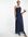 Bruidsmeisjes - Maxi jurk met blote schouder in marineblauw