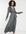 Lange jurk met gestrikte zijkant in donkere bloemenprint-Meerkleurig