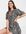 Mini-jurk met pofmouwen en gestrikte taille in bloemenprint-Veelkleurig