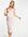 ASOS DESIGN Maternity - Midi jurk met blote schouders in beige-Meerkleurig