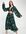 ASOS DESIGN Tall - Geplooide midi-jurk met wikkelbandjes en bloemenprint op donkere ondergrond-Veelkleurig