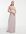 Bruidsmeisjes - Diep uitgesneden lange jurk met strik achter in grijs