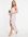Bruidsmeisjes - Midaxi bandeau-jurk met overslag en geplooid detail in nertsbruin-Roze