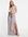 Bruidsmeisjes - Maxi cami-jurk met overslag en fishtail in lichtgrijs