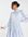 Exclusives - Mini babydoll-jurk met pofmouwen in babyblauw