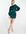 Mini-jurk met strik op de rug in smaragdgroen