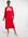 Exclusives - Midi-jurk van jersey met polokraagje en rode strepen-Rood