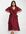 ASOS DESIGN Curve - Gedrapeerde midi jurk van gestippeld chiffon met strikdetail-Rood
