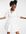 X Lorna Luxe - Mini jurk met overslag aan de voorkant en stroken in wit