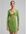 Mini jurk met uitsnijding en vierkante hals in groen